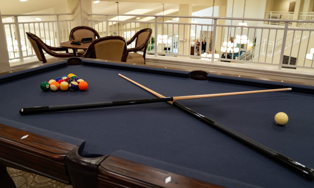 Shoot some pool at Maple Ridge