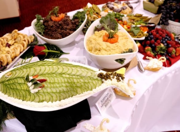 Maple Ridge culinary services table spread